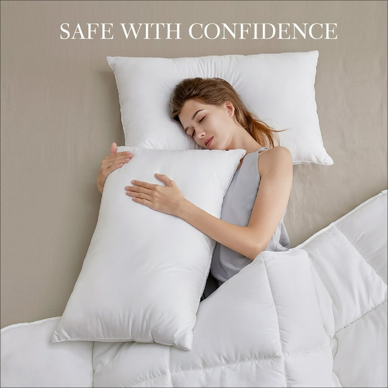 Cozy Comfort Queen 4-Pack, Down Alternative Bed Pillows, Washable