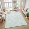 thumbnail image 7 of Addison Rugs Mayfield Premium Machine Washable Transitional Damask Turquoise Rectangle Rug, 10' x 14', 7 of 7