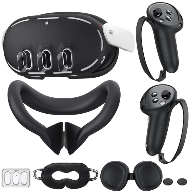 Funda de silicona VR, carcasa y empuñadura de mando para Meta/Oculus Quest 3