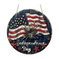 thumbnail image 2 of Clearance Under $5! InsCrazy 4th of July Decorations Outdoor Home Circular Decoration Pendant Wall Decoration Pendant Party Supplies 250th Anniversary Decorations, 2 of 6