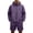 Purple, variant on Quick-Dry Sun Protection Suit, Cooling Cooling Fabric Hooded Jacket and Sport Shorts for Men Summer Hiking Fishing Outdoor Leisure 2 Piece Black L