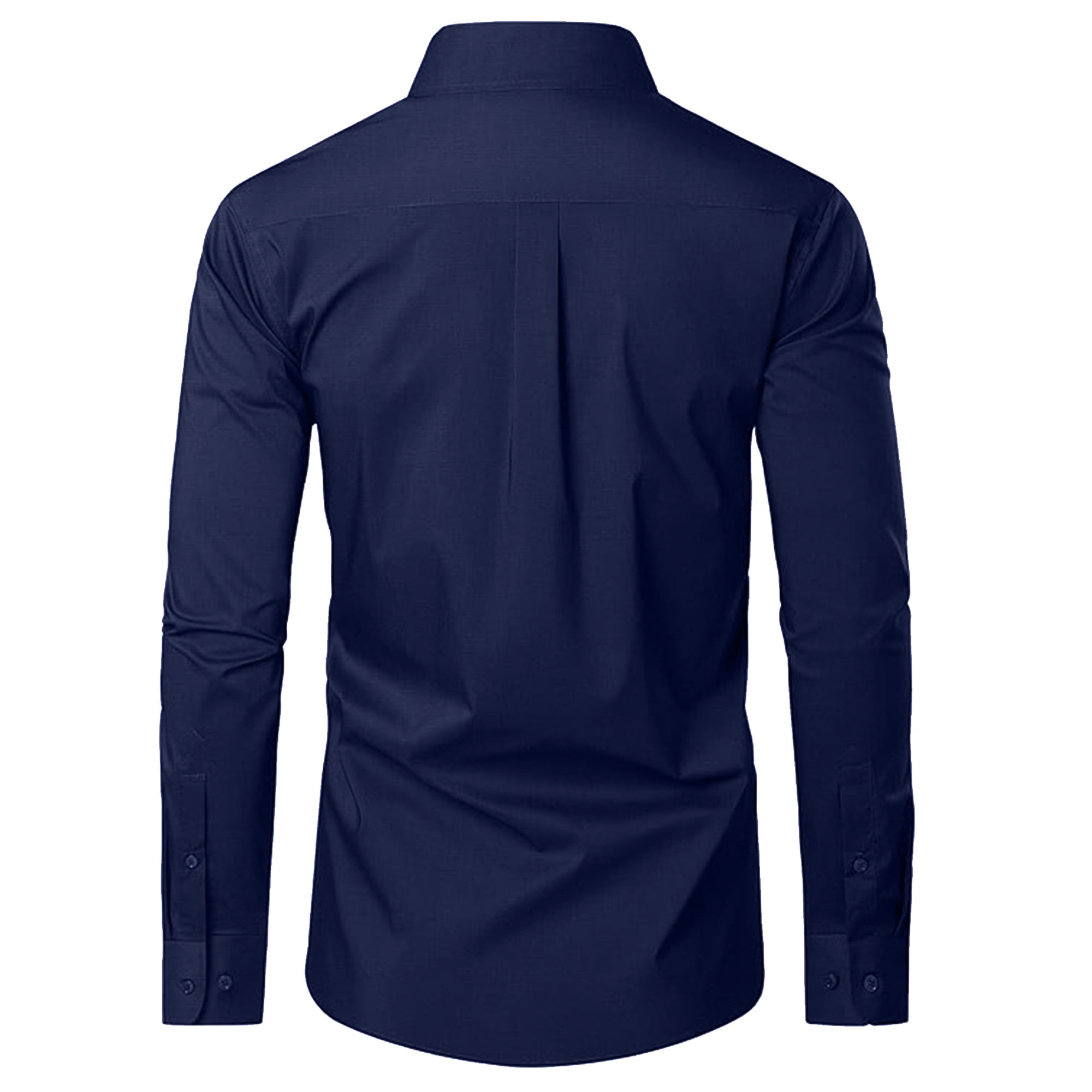 walmart long sleeve dress shirts Gentlemens Collection Men's Regular Fit Long Sleeve Solid Dress Shirt