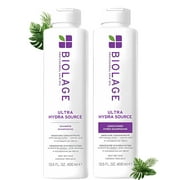 Biolage Ultra Hydra Source Shampoo & Conditioner Set, Moisture Renewal & Frizz Control for Very Dry Hair, Silicone-Free & Vegan, 13.5 oz