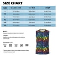 thumbnail image 6 of Uemuo Magical Mushrooms and Flowers Pattern Men's Sleeveless T-Shirt,Muscle Athletic Tank Top, Moisture-wicking Quick-dry Breathable Classic Tee Top for Gym Run Outdoor Sports-XX-Large, 6 of 8