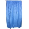 thumbnail image 2 of Cotton Curtain Stars Print 58 Inch Wide Blue, 2 of 2