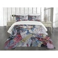 thumbnail image 3 of Ambesonne Art Quilted Bedspread Set 3 Pcs, Fantasy Portrait of a Girl, King Size, Multicolor, 3 of 5