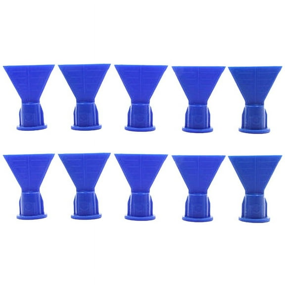 Wave Shape Silicon Cone for Caulking Spare Part Nozzle Tip for Sealant Dispenser Syringe Accessory 10Pcs/Lot,10 * Sealant Dispenser Accessories,blue