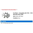 thumbnail image 2 of Fan Blade - Compatible with 1992 - 1993 Mercedes-Benz 400E, 2 of 2