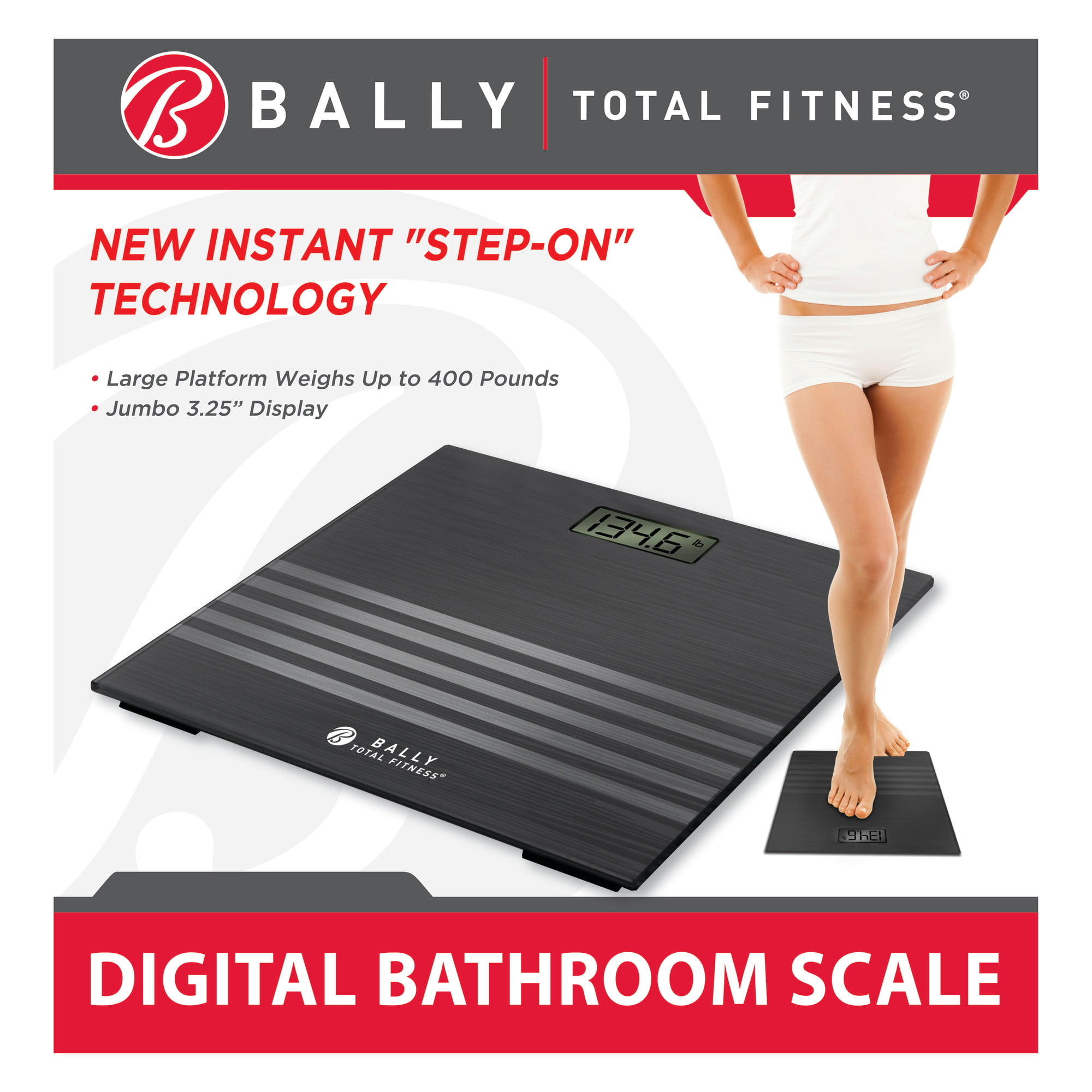 Bally's 'Total Fitness' Digital Body Analysis Bathroom Scale – 365