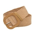 thumbnail image 2 of Stylish Bohemian Straw Woven Stretch Waist apricot, 2 of 7