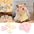 thumbnail image 2 of Teeth Grinding Stone Cheese Shape Toys Small Toy Calcium Chewing Toys for Hamster Squirrel, 2 of 8