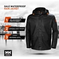 thumbnail image 3 of Chubasquero Helly-Hansen Gale para hombre impermeable negro, 3 of 6