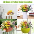 thumbnail image 3 of D GROEE Artificial Fake Flowers 4 Pack Mums Flowers Outdoor UV Resistant No Fade Greenery Shrubs Plants Indoor Outside Hanging Planter Home Wedding Office DIY Garden Porch Decor, 3 of 7