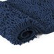 thumbnail image 4 of Moyic Alfombrilla de secado rápido con absorción de agua excepcional Exquisita fibra artesanal Chenille Baño Azul marino 17 * 24 pulgadas Type2 NO2, 4 of 6