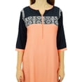 thumbnail image 2 of Phagun Kurti Ethnique de Designer Bollywood Pêche Kurta Tunique Décontractée pour Femmes-14, 2 of 2