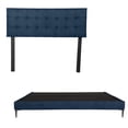 thumbnail image 1 of Base de cama Slim King Size DICASA con cabecera Catania Azul, 1 of 6