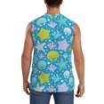 thumbnail image 4 of KLL Starfish Print Workout Tank Tops Gym Sleeveless Fitness Muscle Tee-Small, 4 of 7