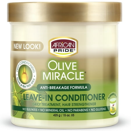 African Pride Olive Miracle Anti Breakage Leave In Conditioner 15