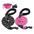 thumbnail image 1 of Wolfi Set De 2 Correas Para Perro De 1.5 M Con Plato Plegabl Color Negro y rosa, 1 of 6