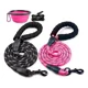 thumbnail image 1 of Wolfi Set De 2 Correas Para Perro De 1.5 M Con Plato Plegabl Color Negro y rosa, 1 of 6