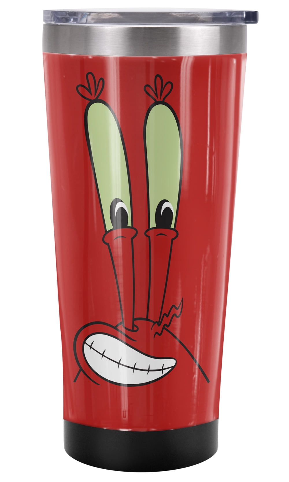 Spongebob Official Mr. Krabs Smile Face 20 oz Travel Tumbler, Stainless ...