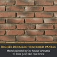 Faux Brick 3D Textured Wall Sample Interior/Exterior Old Medford