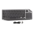 thumbnail image 1 of Clavier tactile sans fil, contrôle précis du curseur, connexion double mode 2,4 GHz, rétroéclairage coloré, clavier TV pour multimédia, 1 of 4