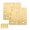 Satin Brass, variant on Mega Handles | Square Barrel Hinges | Satin Nickel | 2 Pack