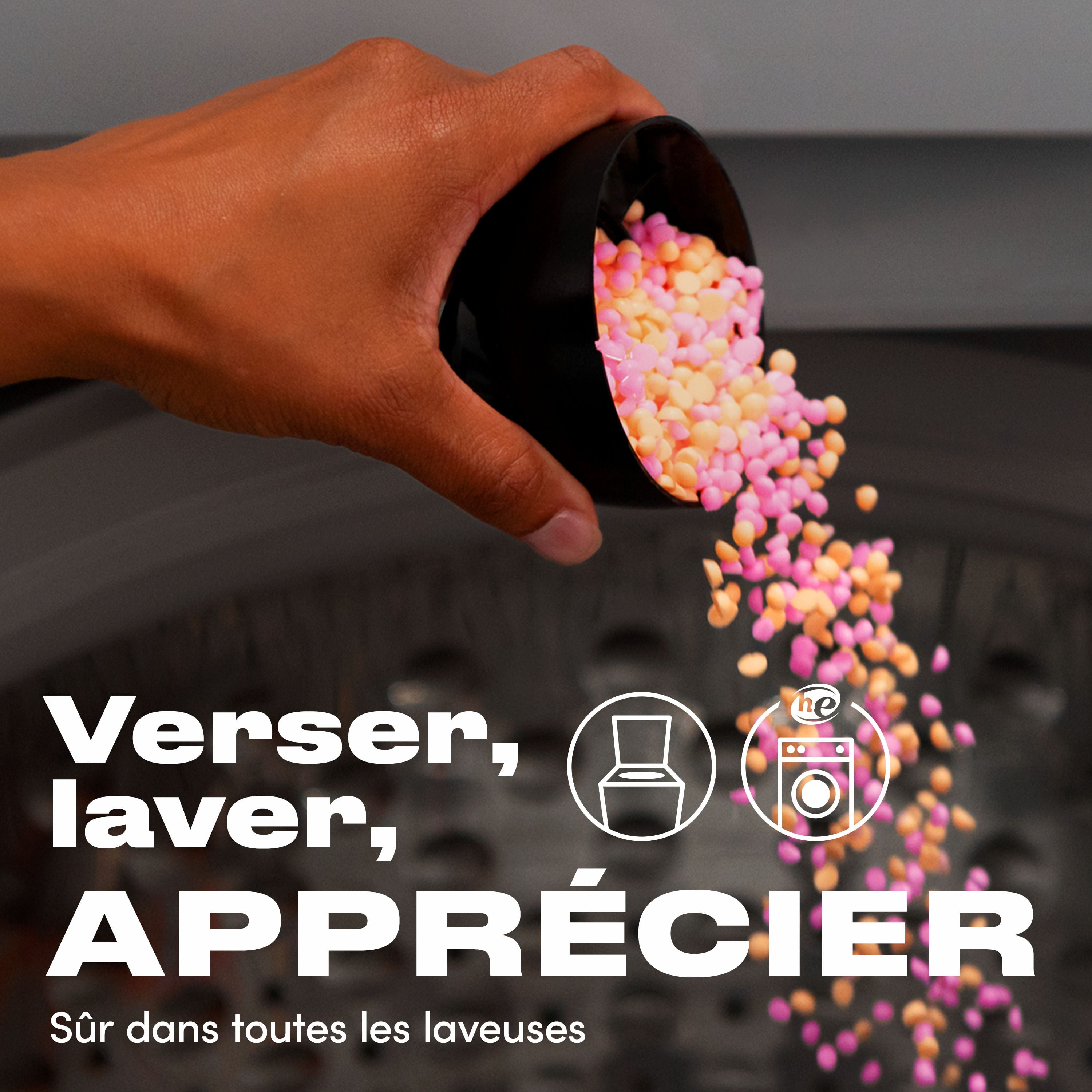 Downy Unstopables Fusions In-Wash Laundry Scent Booster Beads, Sunset & Citrus Scent, 2-in-1 All Day Freshness + Dual Scent Technology, 303 g