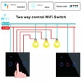 thumbnail image 2 of Waterproof And Timekeeping Us Standard Smart Life 1/2/3 Gang Wifi Smart Touch Light Switch For Alexa Google Ifttt, 2 of 14