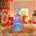 thumbnail image 5 of Pre-lit Artificial Christmas Tree, RGB Lighting Effect Christmas Tree Christmas Holiday Decoration Holiday Gifts Christmas Holiday Scene Decoration Mini Christmas Trees, 5 of 9