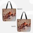 thumbnail image 2 of Easygdp Coffee Beans Chocolate Splash Bolsa Tote para Mujer, Bolso de Hombro para Trabajo, Playa, Viajes, Compras y Supermercado, 2 of 7