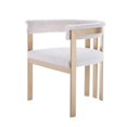 thumbnail image 1 of HomeRoots Chaise de Salle à Manger 472268&44; Beige & Or, 1 of 1
