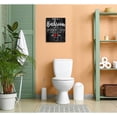 thumbnail image 2 of Bathroom Sign Wall Art Decor, Funny Bathroom Quotes Canvas Wall Art, Black Bathroom Accent Canvas Art Artwork for Bath Washroom Decor (12x15 Inch), 2 of 6