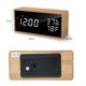 thumbnail image 5 of Smart Digital Alarm Clock For Kid Bedroom,battery Led Display Desk Clocks 12/24h With Time Temperature Humidity,green, 5 of 5