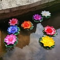 Flower Pond Flowers Water Floating Foam Flowers Lilies Realistic Pads