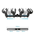 thumbnail image 3 of Adjustable 4-Head Microphone Clip Bar Mount Holder T-Bar Bracket Clamp, 3 of 6