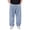 Light blue, variant on Mens Baggy Jeans Stretch Casual Loose Fit Jeans Streetwear Denim Pants Elastic Waist Pull on Denim Pants Plus Size Baggy Jeans for Men Black L9