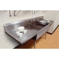 thumbnail image 2 of Elkay Ss8354lr Sturdibilt 102" Triple Basin Free Standing Stainless Steel Utility Sink - 6, 2 of 2