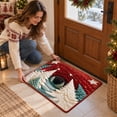 thumbnail image 3 of Christmas Visual Illusion Crystal Velvet Area Rug Winter Wonderland Indoor Decor for Living Room Bedroom Holiday Home Accent, 3 of 3