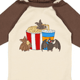 thumbnail image 4 of Inktastic Movie Loving Bats with Popcorn and Soda Boys or Girls Long Sleeve Baby Bodysuit, 4 of 5