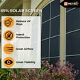 thumbnail image 5 of 65% Solar Insect Screen Mesh Kit - (48 in x 100 ft) - Solar Screen Roll for Window, Patio, & More, 5 of 10