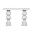 thumbnail image 3 of Lupita White Console Table, 3 of 6