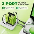 thumbnail image 5 of W&O 2 in 1 Gan Charger(Type C/L), 120w Compatible Fast, 2025 New Fast Charging Power Adapter for Smartphone, Retractable Phone Charger Wall Plug with Fast Charging Cable for iPhone, LaptopsGreen, 5 of 7