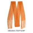 thumbnail image 4 of Unique Bargains 1 Pc Scarf Solid Color Neck Scarf Orange, 4 of 5