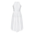 thumbnail image 3 of Aiihoo Girls Sleeveless Ballet Dance Dress Lyrical Modern Halter Neck Maxi Dress Performance Dress Ball Gowns White 12, 3 of 6