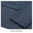 thumbnail image 5 of P&L Mens Sport Coat Classic Fit JacketStretch Plaid Blazer Stretch Blazer, 5 of 6