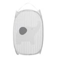 thumbnail image 5 of Monstrate Cesto de ropa sucia plegable, cesta de clasificación de ropa sucia de malla abierta emergente de dibujos animados, juguetes para niños, Elefante gris 2piezas Monstrate CBP104660, 5 of 5