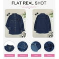 thumbnail image 3 of SHEWIN Denim Jacket for Women Shackets Denim Casual Light Jean Jackets Boyfriend Distressed Fall Coat Green, 3 of 9