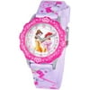 Princess Girls' Stainless Steel Glitz Watch, Pink Bezel, Printed Strap